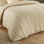 Harrison Stripe Super King Duvet Set Linen