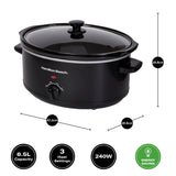 The Family Favourite 6.5L Slow Cooker - Black