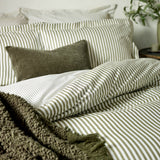 Hebden Super King Duvet Cover Set Olive