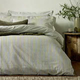 Hebden Super King Duvet Cover Set Olive