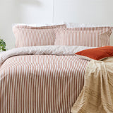 Hebden Double Duvet Set Pecan