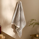 Hebden Bath Towel Grey/Natural
