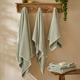 Hebden Textured Waffle Hand Towel Bay Green
