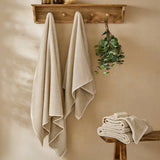 Hebden Textured Waffle Bath Sheet Stone
