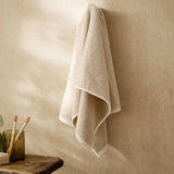 Hebden Textured Waffle Hand Towel Stone