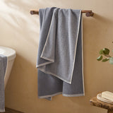Hebden Textured Waffle Bath Towel Denim Blue