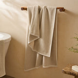 Hebden Textured Waffle Bath Sheet Stone