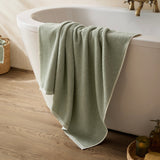 Hebden Textured Waffle Hand Towel Bay Green