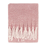 Isla Woven Tasselled Throw Heather