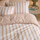 Izzie Reversible Single Duvet Set Green/Pink