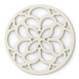 Cream Silicone Heritage Circular Trivet