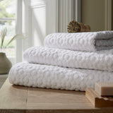 Fae Sculpted Hand Towel White
