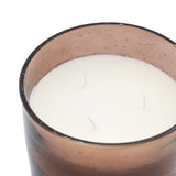 Pomegranate Brown Glass Candle Sml