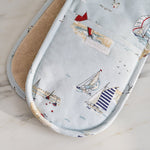Coastal Boats Double Oven Glove