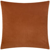 Savoy Stripe Velvet Cushion Brick