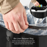 Townhouse 42L Black Square Sensor Bin