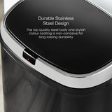 Townhouse 42L Black Square Sensor Bin