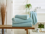 Sereno Soft Textured Bath Sheet Blue