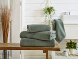 Sereno Soft Textured Bath Sheet Green