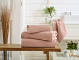 Sereno Soft Textured Bath Sheet Pink