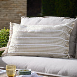Tide Textured Stripe Outdoor Cushion Natural