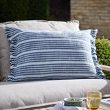 Tide Textured Stripe Outdoor Cushion Navy