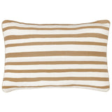 Woven Stripe Cotton Cushion Cinnamon