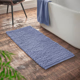 Aspen Bobble Blue Long Bath Runner