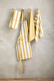 Wide Stripe Apron Honeydew