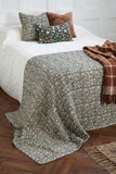 Provence Quilted Throw Sage