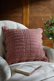Brady Old Rose Scalloped Cushion
