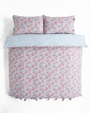 Clover Powder Blue/Madder King Duvet Cover Set