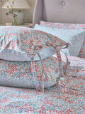 Clover Powder Blue/Madder Standard Pillowcase Pair