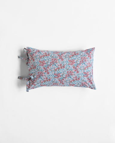 Clover Powder Blue/Madder Standard Pillowcase Pair