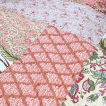 Constance Pink Patchwork Bedspread