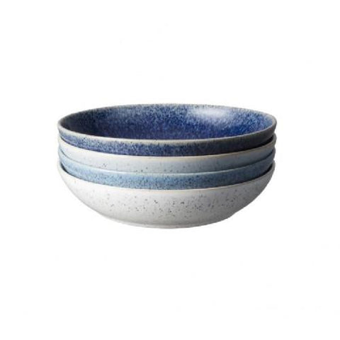 Denby Studio Blue 4 Piece Pasta Bowl Set