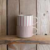 Yarrow Mug Brushed Earth Red Large Set of 2