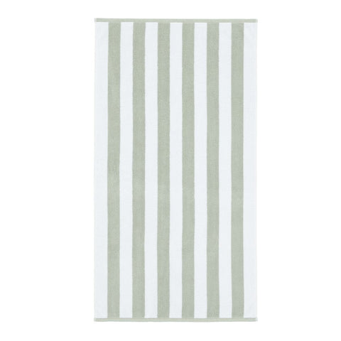 Reversible Sage Stripe Jacquard Bath Towel