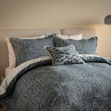 Frescoes King Duvet Set Sapphire