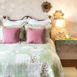 Matilda Green Patchwork Bedspread