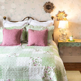 Matilda Green Patchwork Bedspread