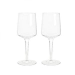 Contemporary Clear Red Wine Glasses (Box of 2)