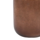 Pomegranate Brown Glass Candle Lrg