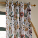 Oceania Sandstone Lined Eyelet Curtains 90"x90"