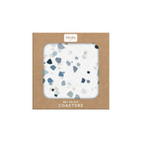 Denby Elements Terrazzo Effect Blue Coasters (Set of 6)