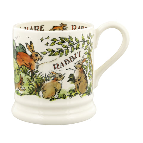 Emma Bridgewater In The Woods Rabbits & Hares 1/2 Pint Mug