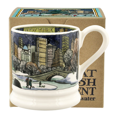 Emma Bridgewater Cities Of Dreams New York At Christmas 1/2 Pint Mug Boxed