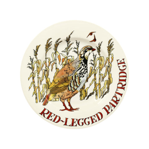 Emma Bridgewater Game Birds Red Legged Partridge 8 1/2 Inch Plate