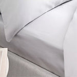 Bianca 400 Thread Count Cotton Sateen King Flat Sheet Dove Grey