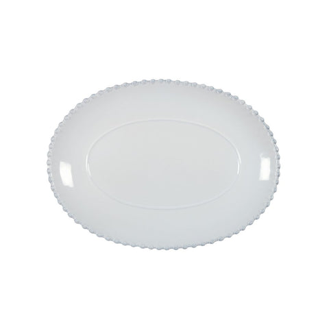 Costa Nova Pearl White Oval Platter Medium 34Cm
